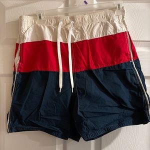Mens Medium Swim Trunks With Front Pockets